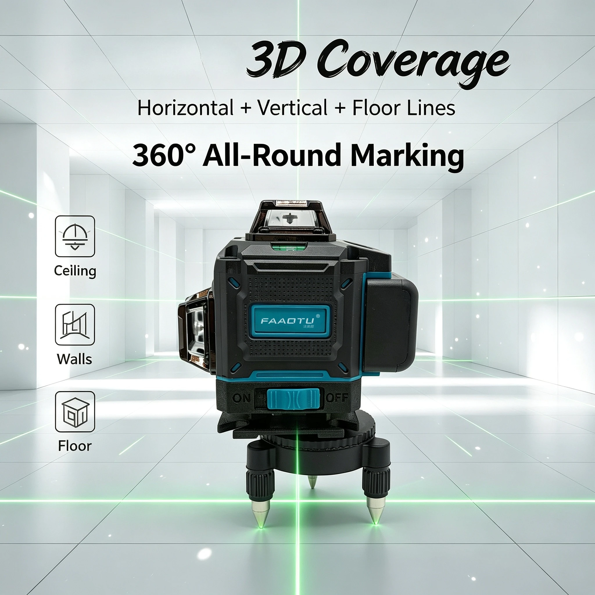 FAAOTU 4D 16-Linien 360 °   Di – Spirit Level Bewertung und Preis